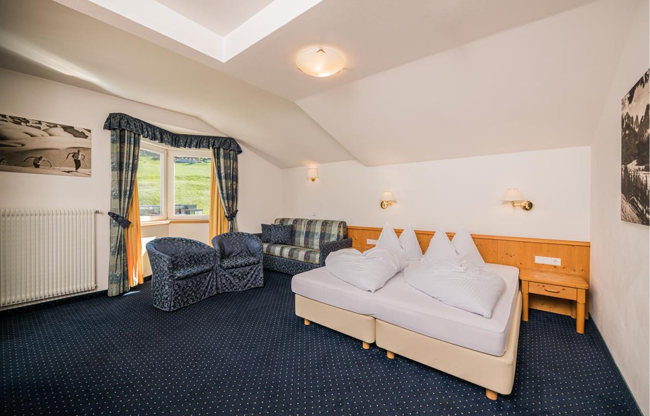 A double room at Hotel Waldheim