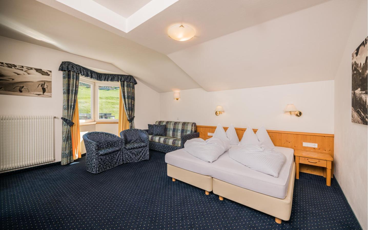 Ein Doppelzimmer im Hotel Waldheim