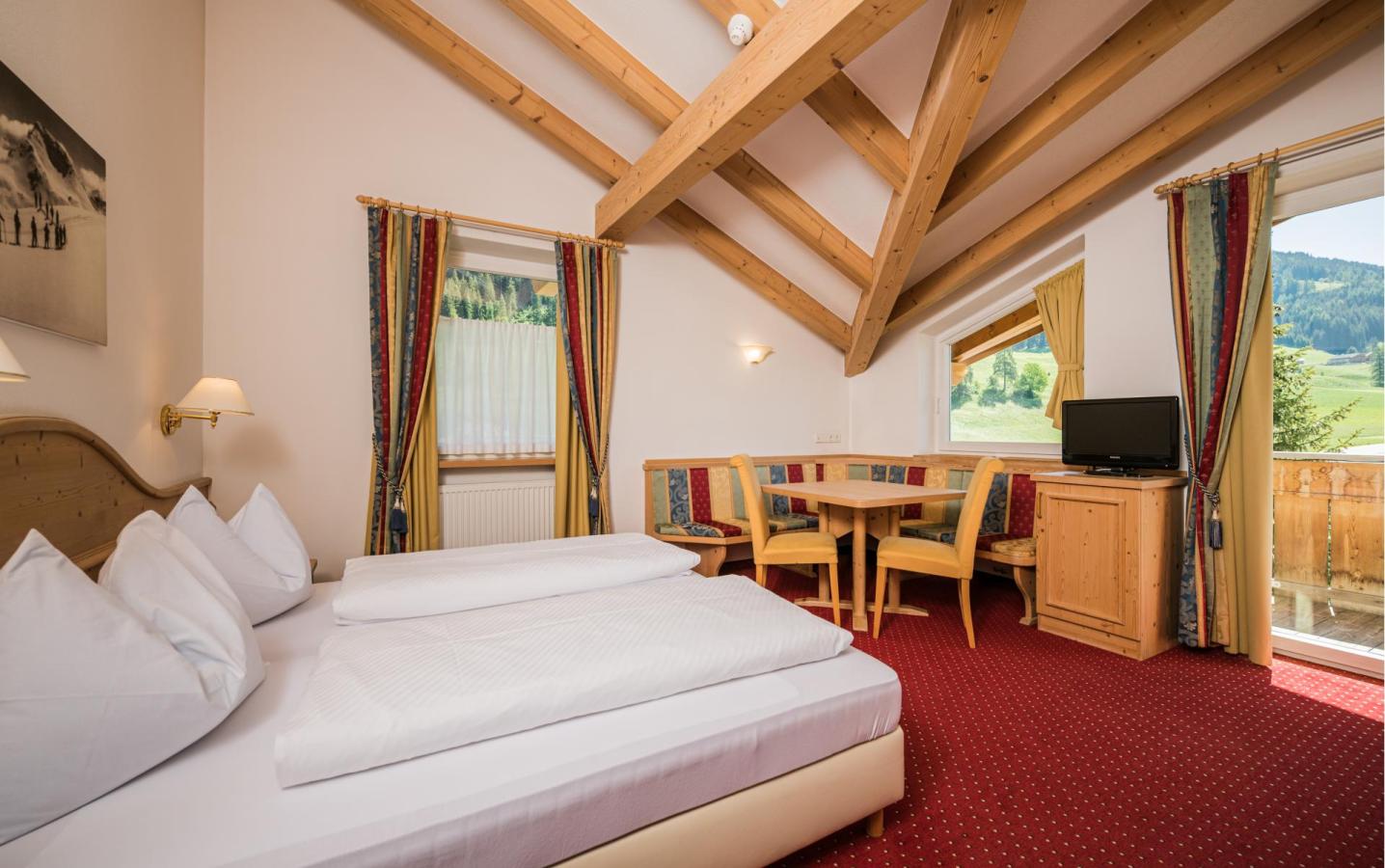 A double room at the Waldheim Hotel