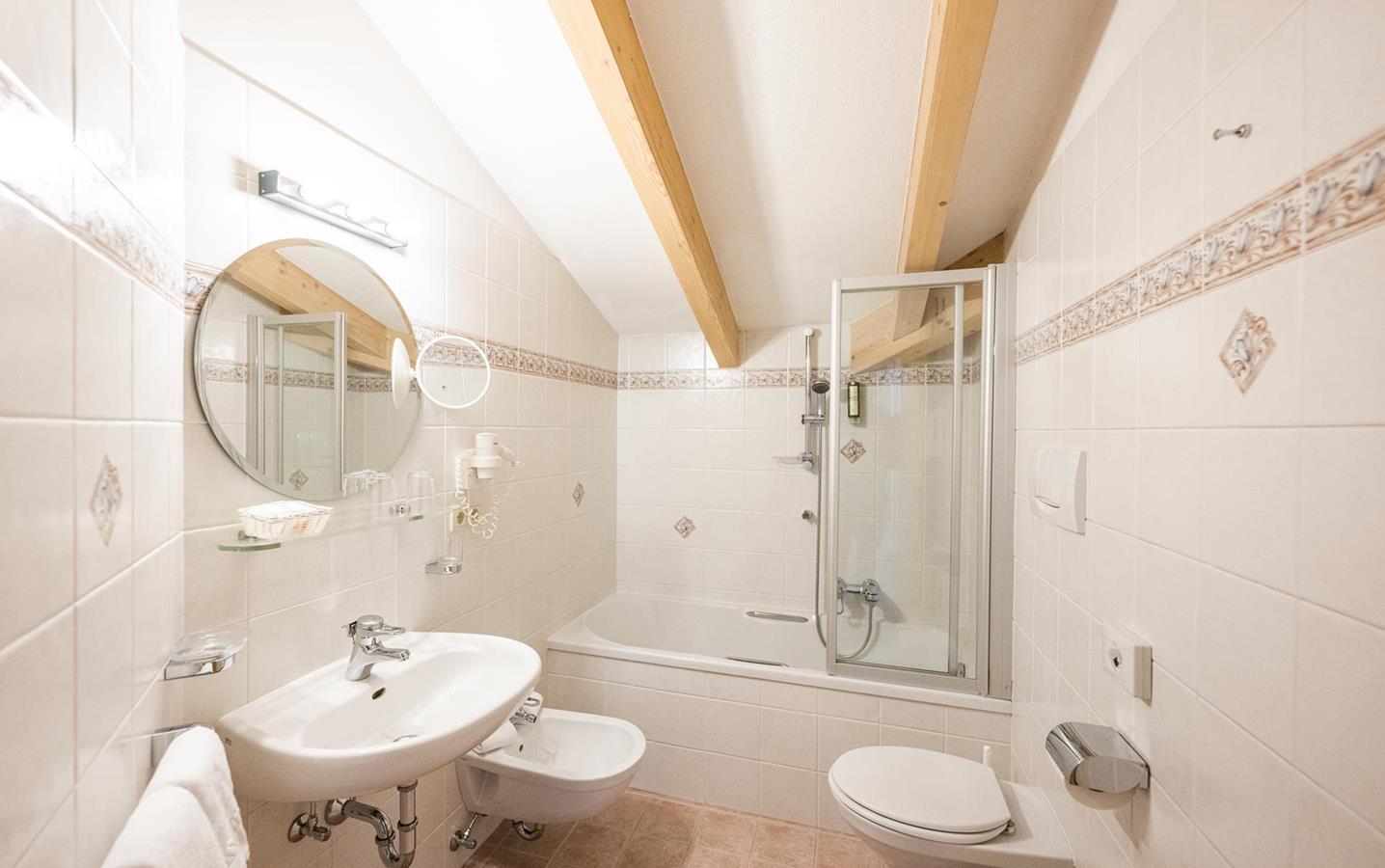 A suite at the Waldheim Hotel – the adjoining bathroom