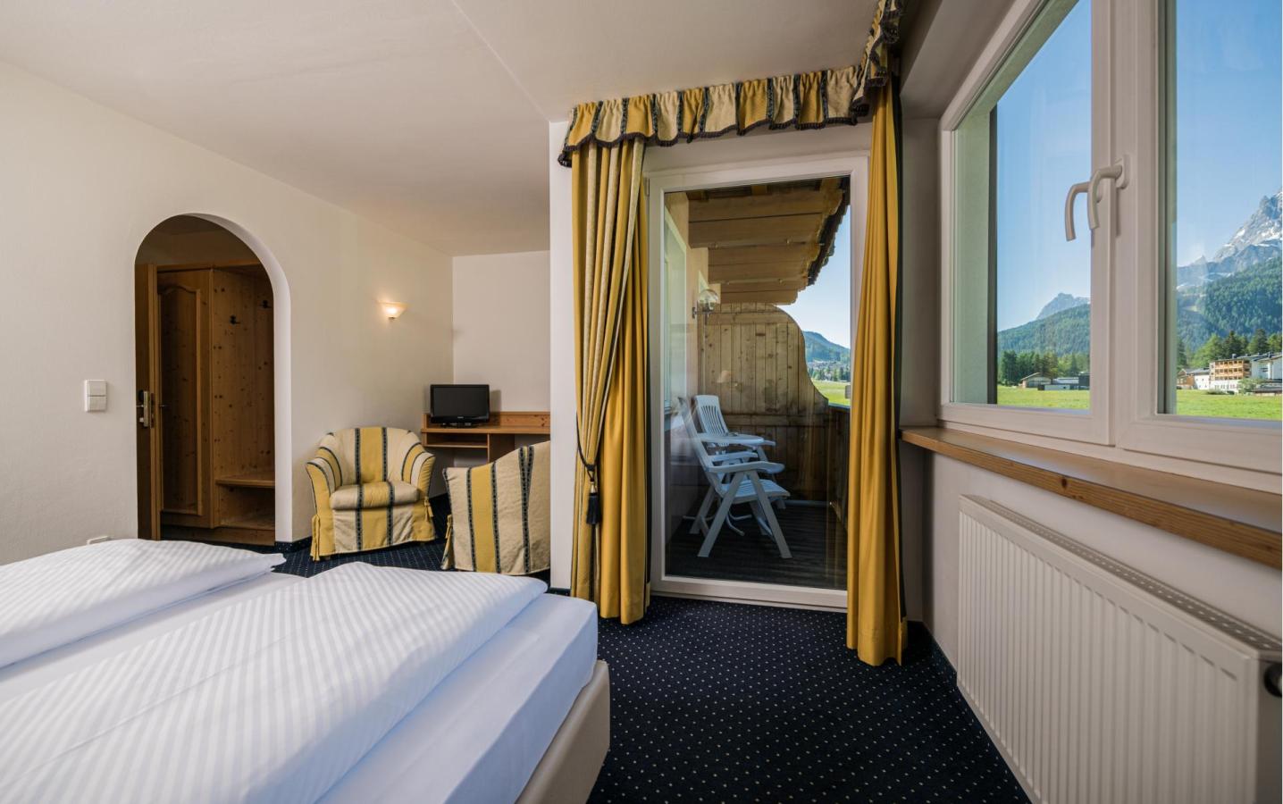 A double room at the Waldheim Hotel