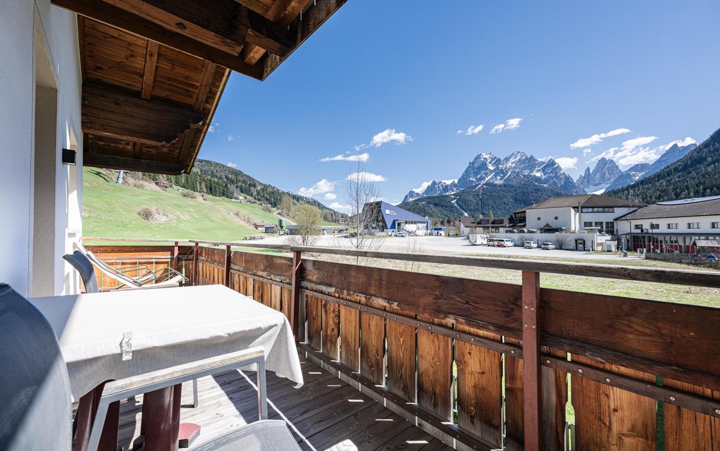 View of the Dolomites from apartment Meridiana