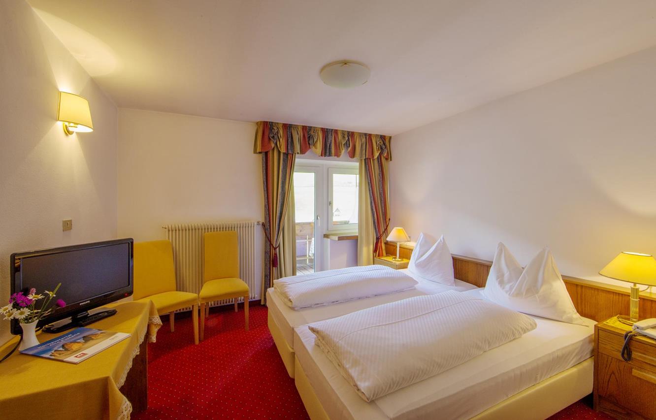 A double room at Hotel Waldheim