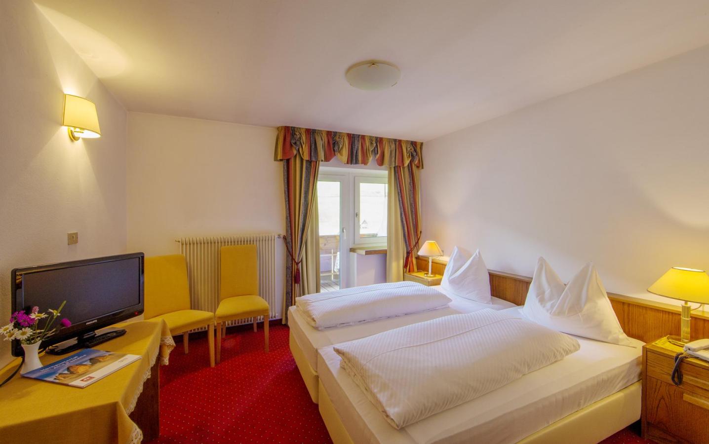 Ein Doppelzimmer im Hotel Waldheim