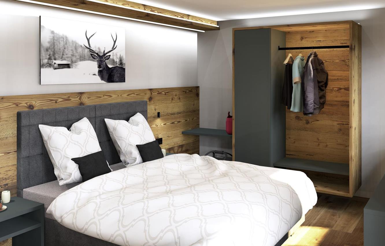 Rendering of the Sonnenuhr apartment