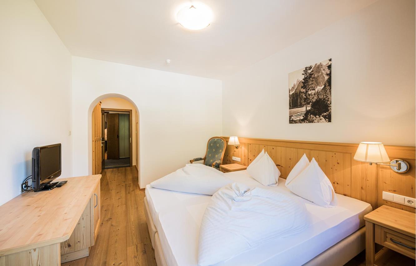 Ein Doppelzimmer im Hotel Waldheim