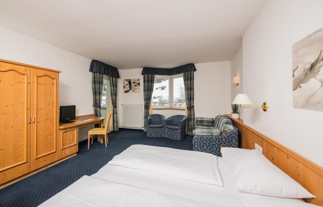 Ein Doppelzimmer im Hotel Waldheim