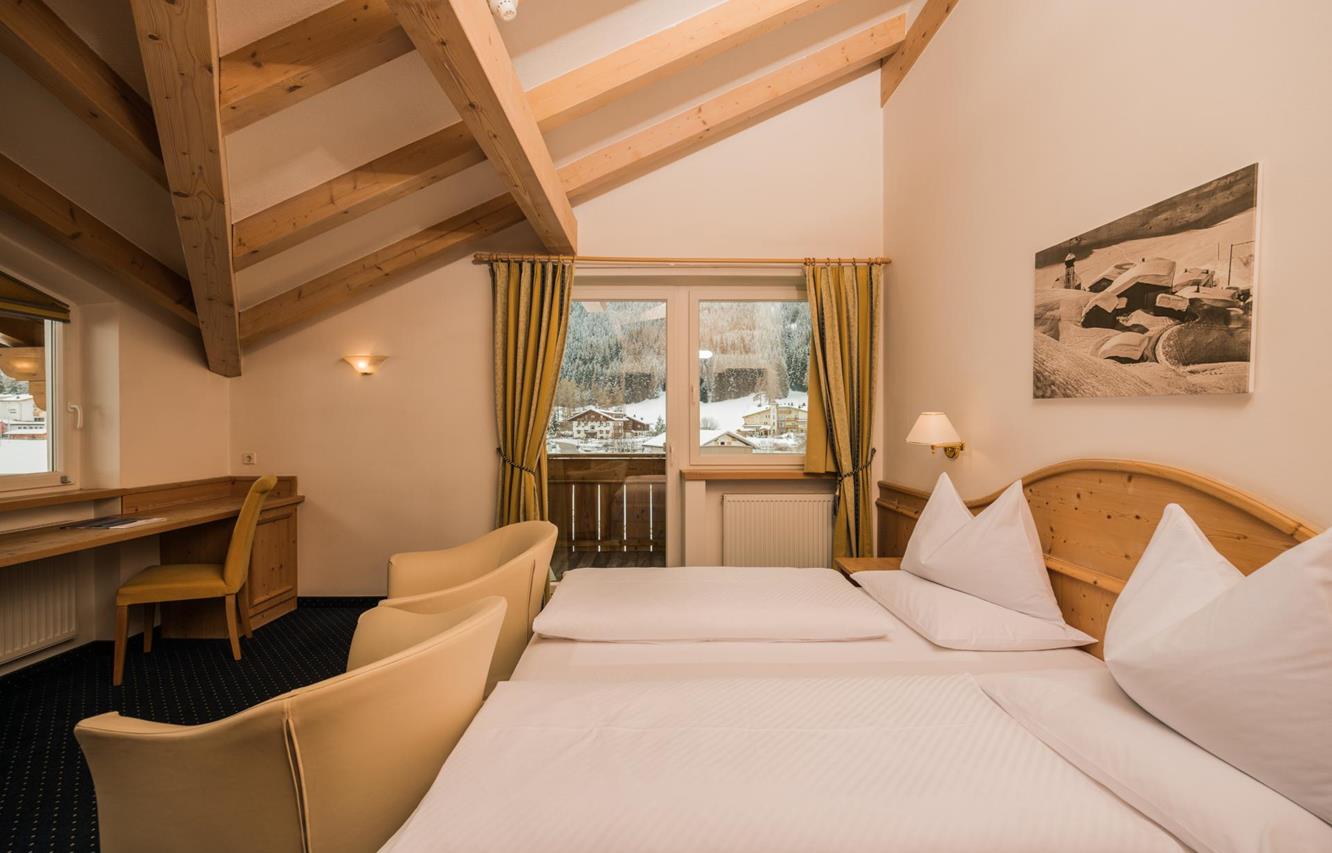 Ein Doppelzimmer im Hotel Waldheim