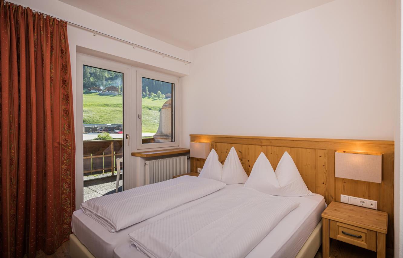 Ein Doppelzimmer im Hotel Waldheim