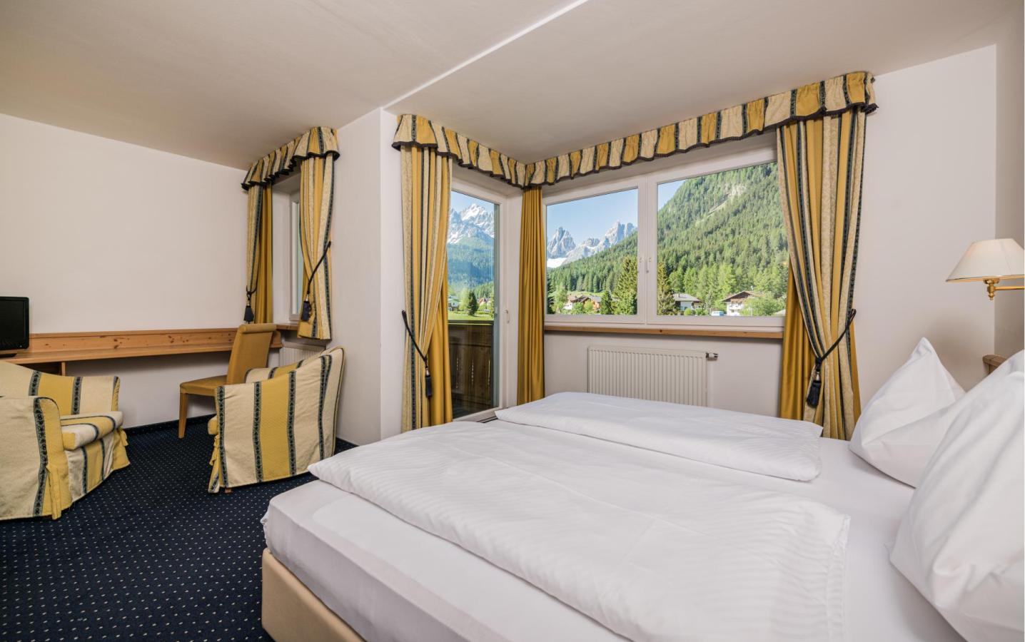 Ein Doppelzimmer im Hotel Waldheim