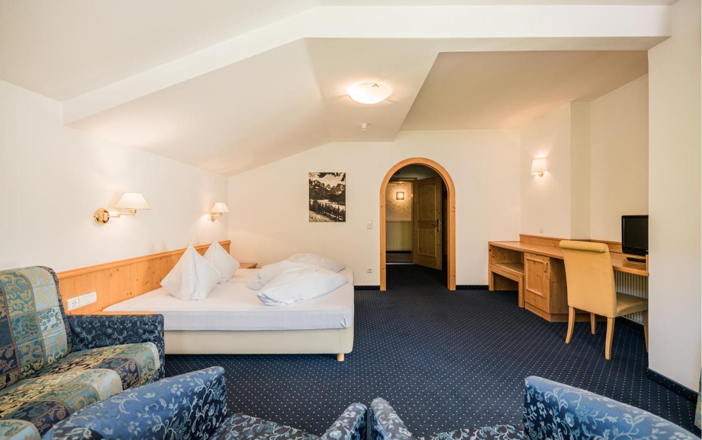 A double room at Hotel Waldheim