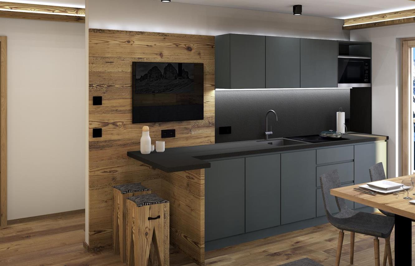 Rendering of the Helm apartment