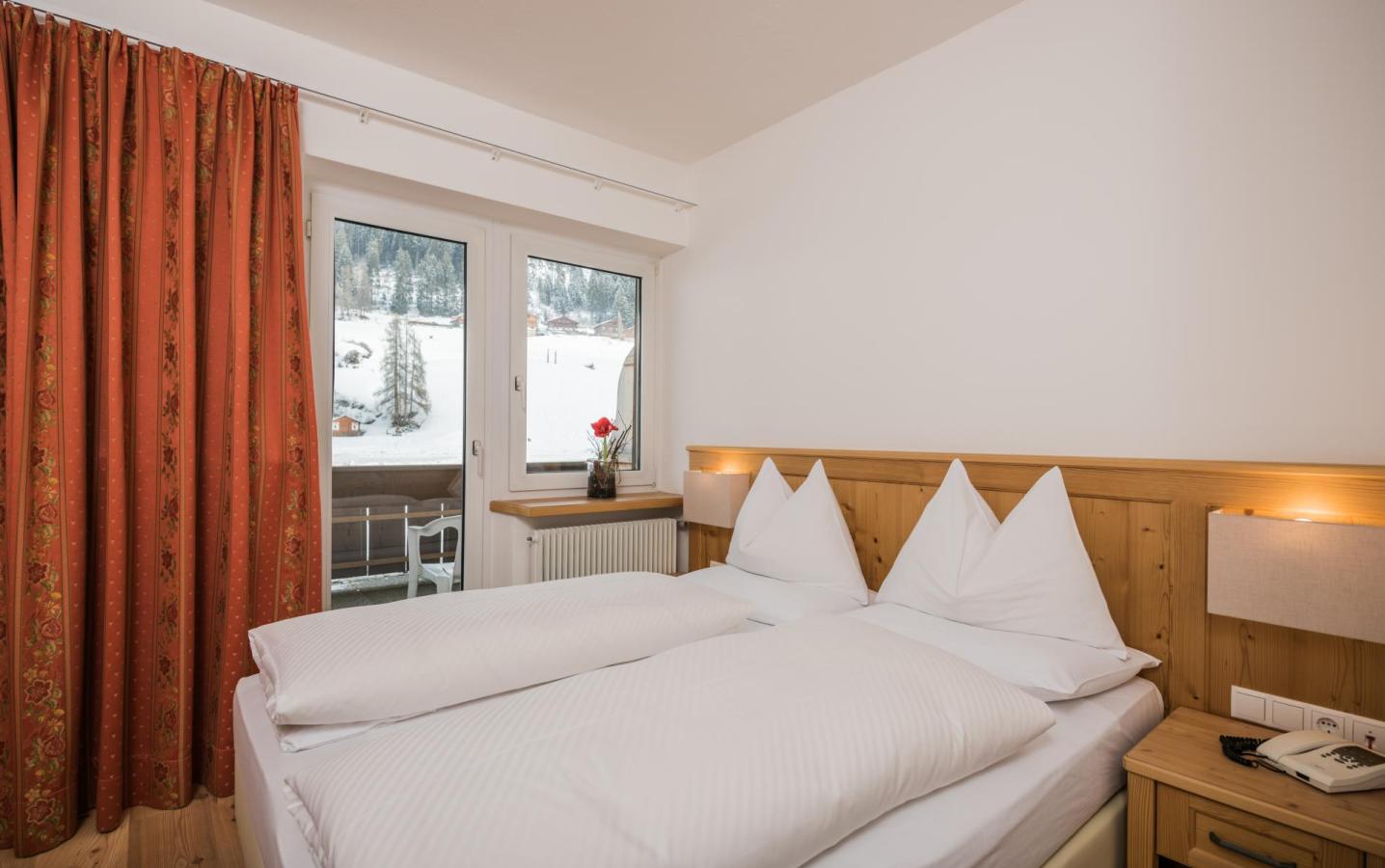 Ein Doppelzimmer im Hotel Waldheim