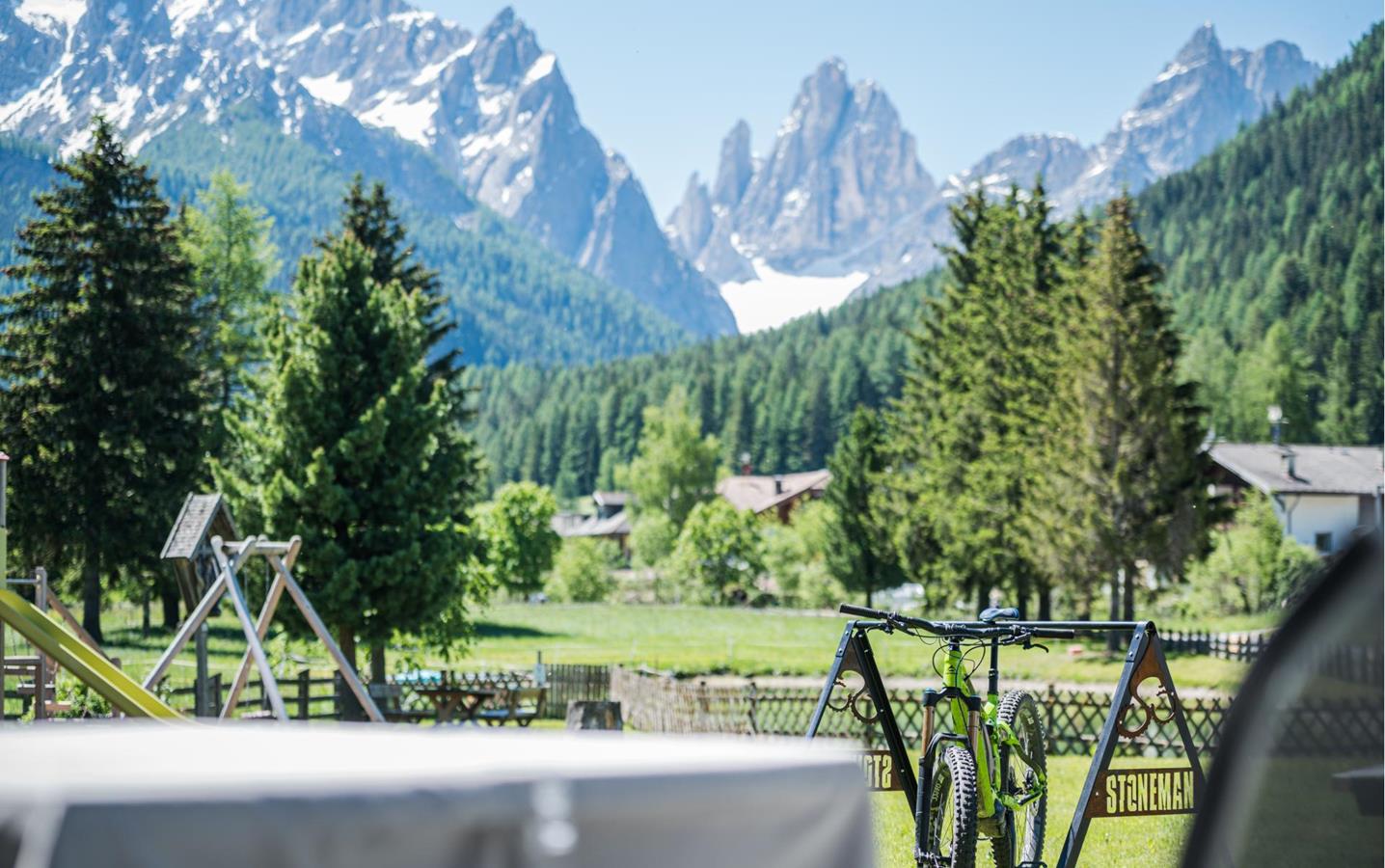 The garden of Hotel Waldheim