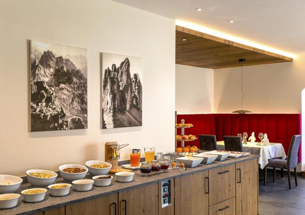 Das Frühstücksbuffet im Hotel Waldheim