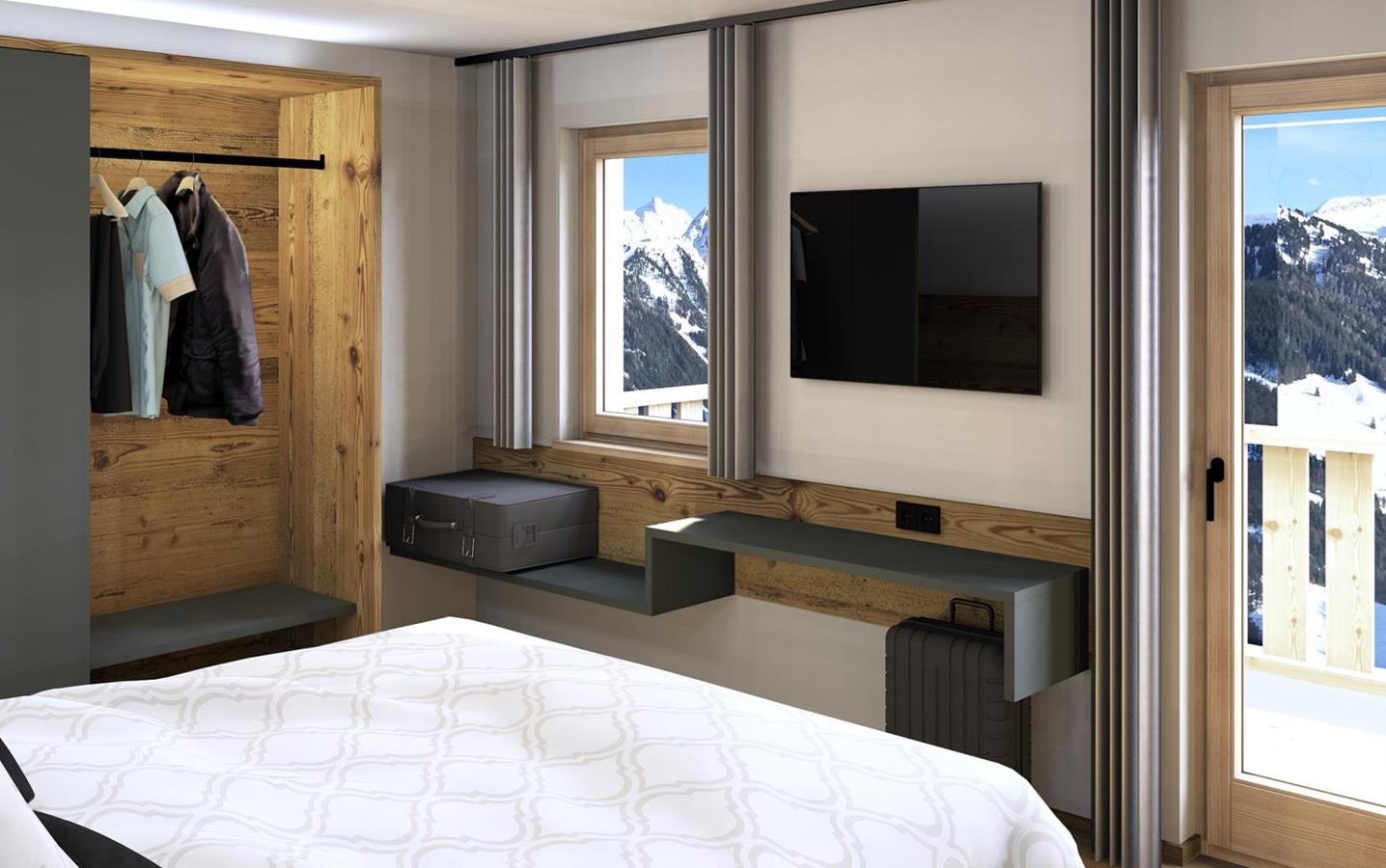 Rendering of the Sonnenuhr apartment