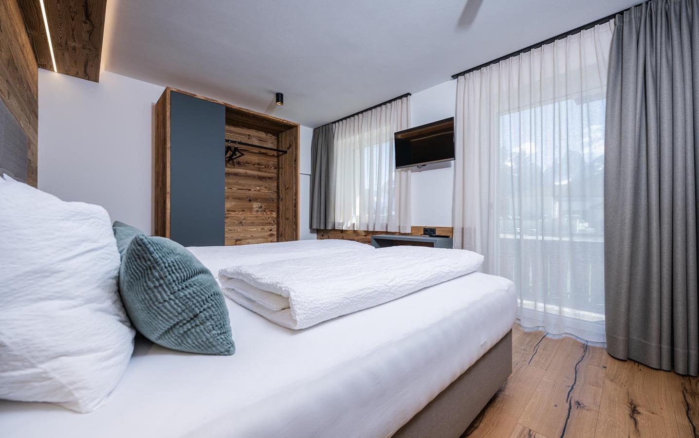 Doppelzimmer im Apartment Sonnenuhr