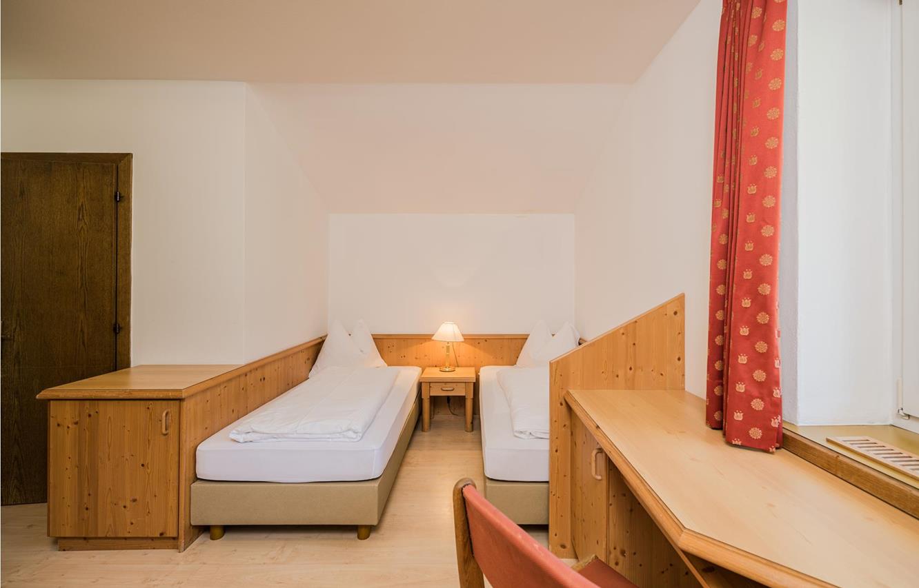 Ein Doppelzimmer im Hotel Waldheim