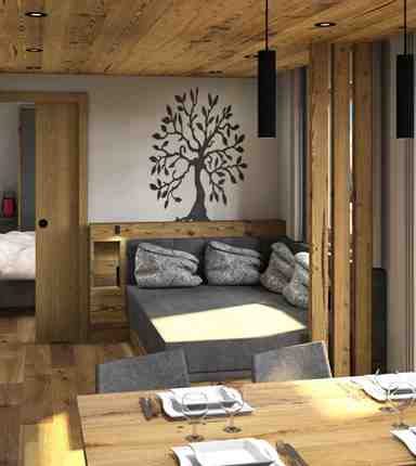 Rendering vom Apartment Sonnenuhr