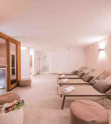 Der Ruheraum im Hotel Waldheim