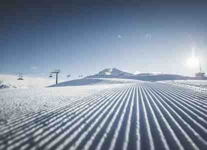 Eine präparierte Piste