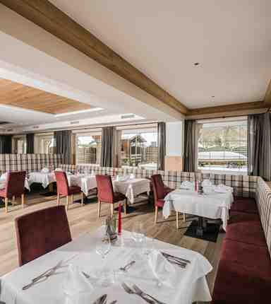 Speisesaal im Hotel Waldheim