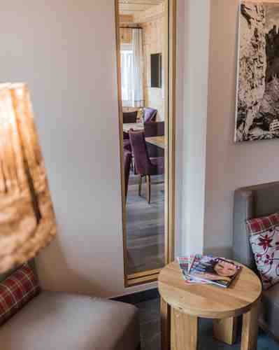 Area salotto dell’Hotel Waldheim