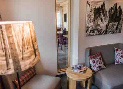 Sitzecke im Hotel Waldheim