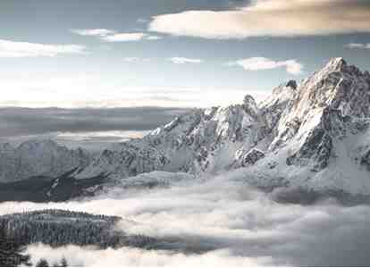 Snow-covered mountain landscape