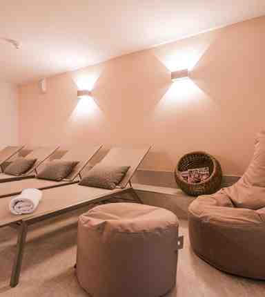 The relaxation room at Hotel Waldheim