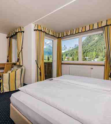 A double room at the Waldheim Hotel