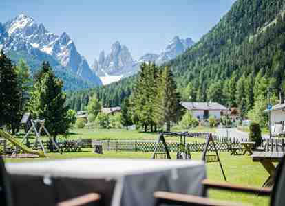 The garden of Hotel Waldheim