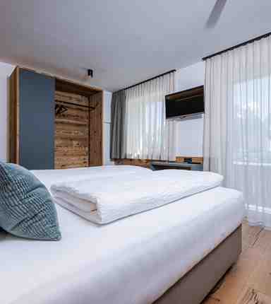 Doppelzimmer im Apartment Sonnenuhr