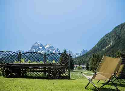 Il giardino dell’Hotel Waldheim